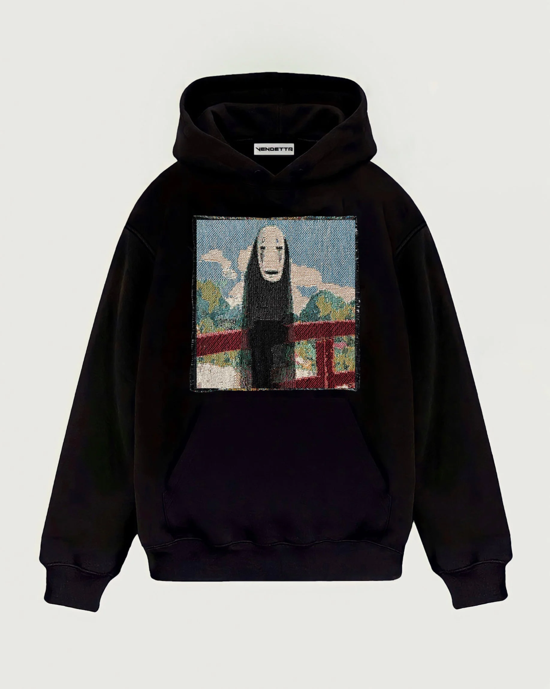 VA-AW22-442 NO FACE TAPESTRY HOODIE