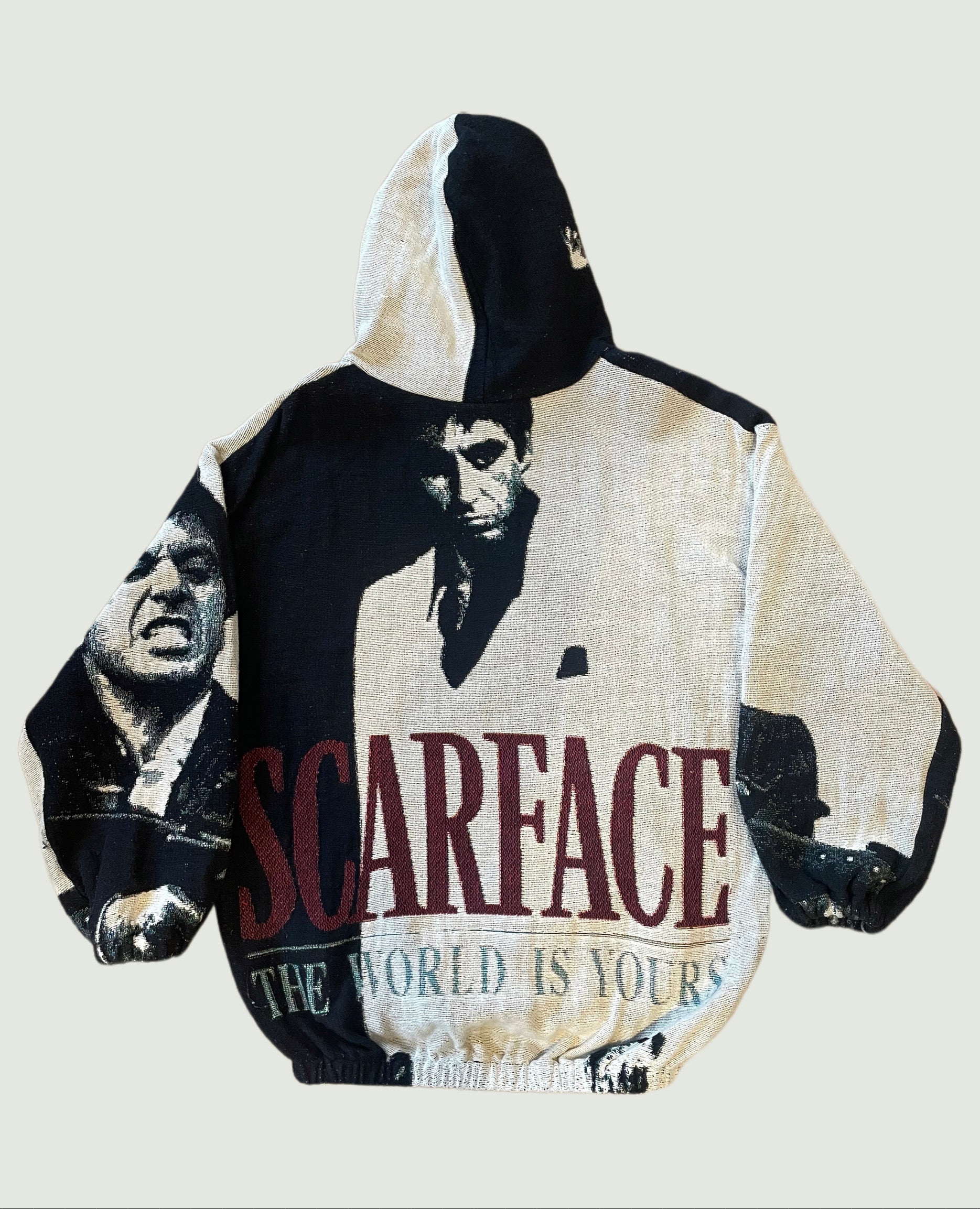 VA-AW21-364 SCARFACE FULL TAPESTRY HOODIE - Image 2