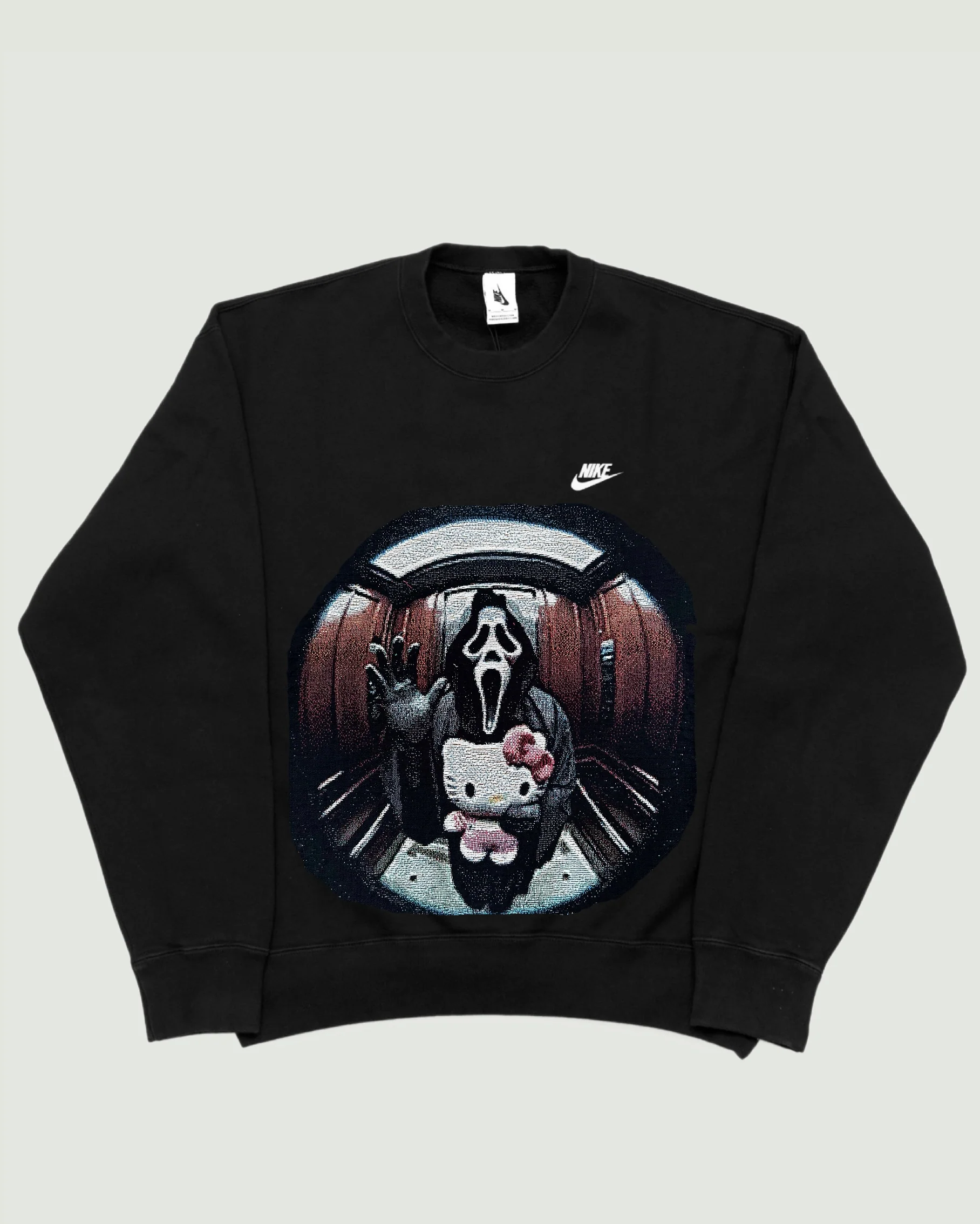 VA-AW23-710 SCREAM X HELLO KITTY NIKE RETRO REWORK CREWNECK