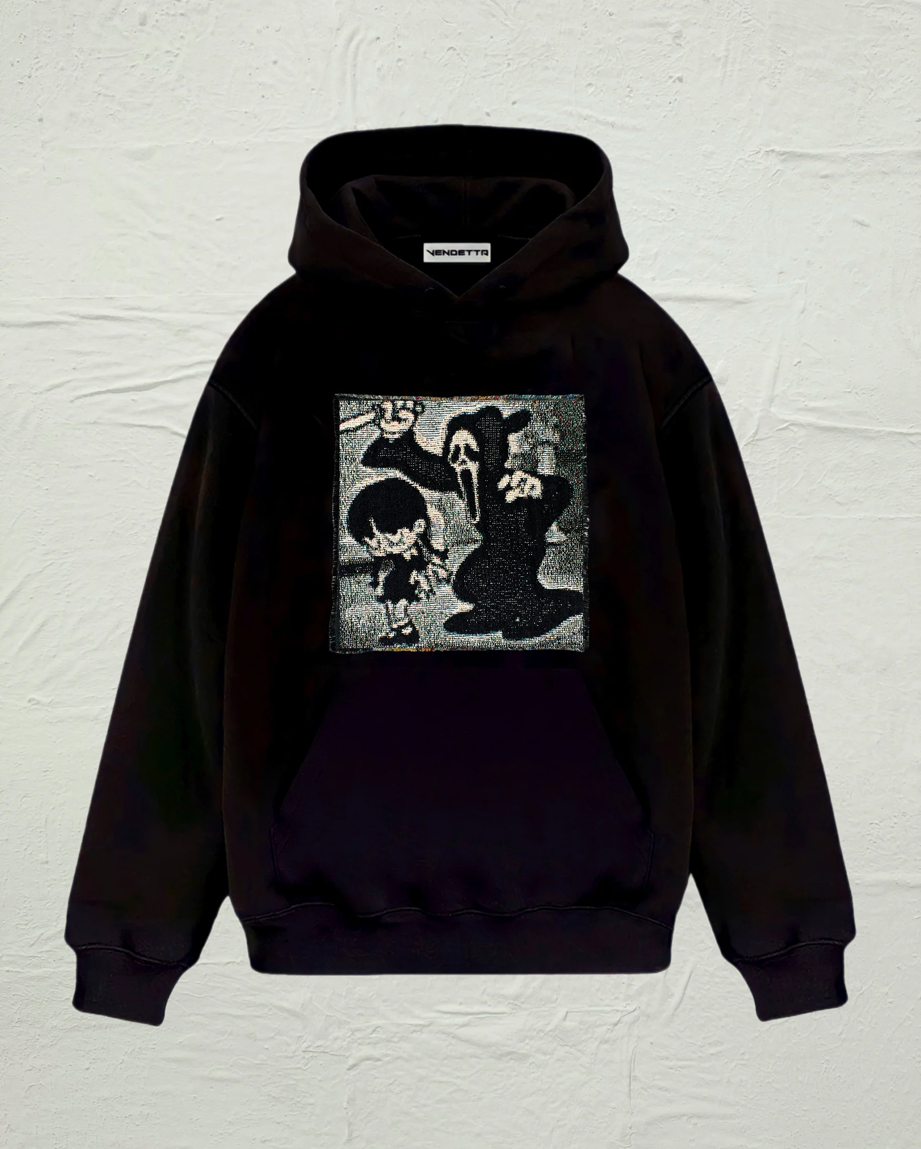 VA-FW24-832 SCREAM TAPESTRY HOODIE