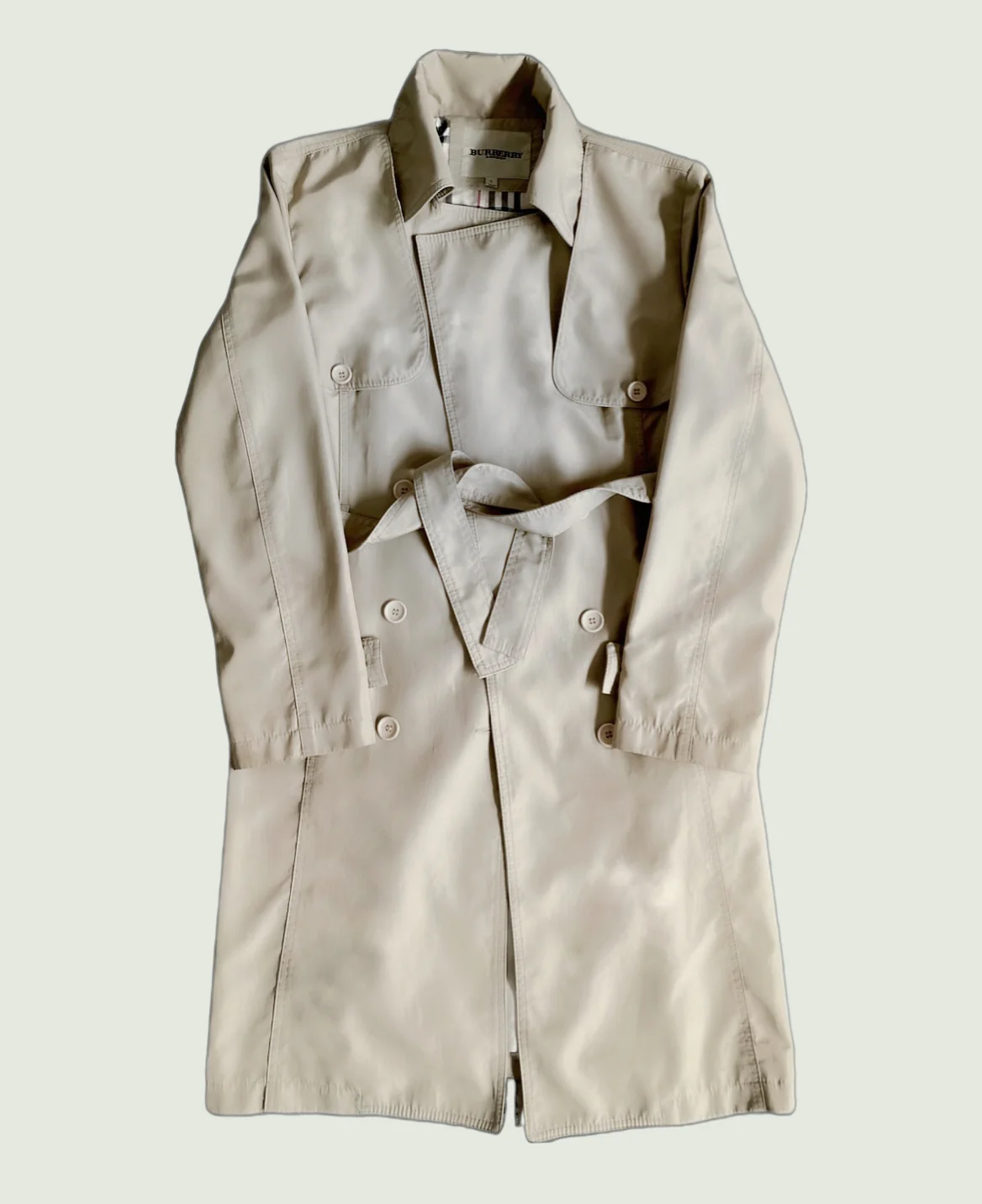 VA-S21-066 TAPESTRY BURBERRY TRENCH COAT REWORK - Image 2