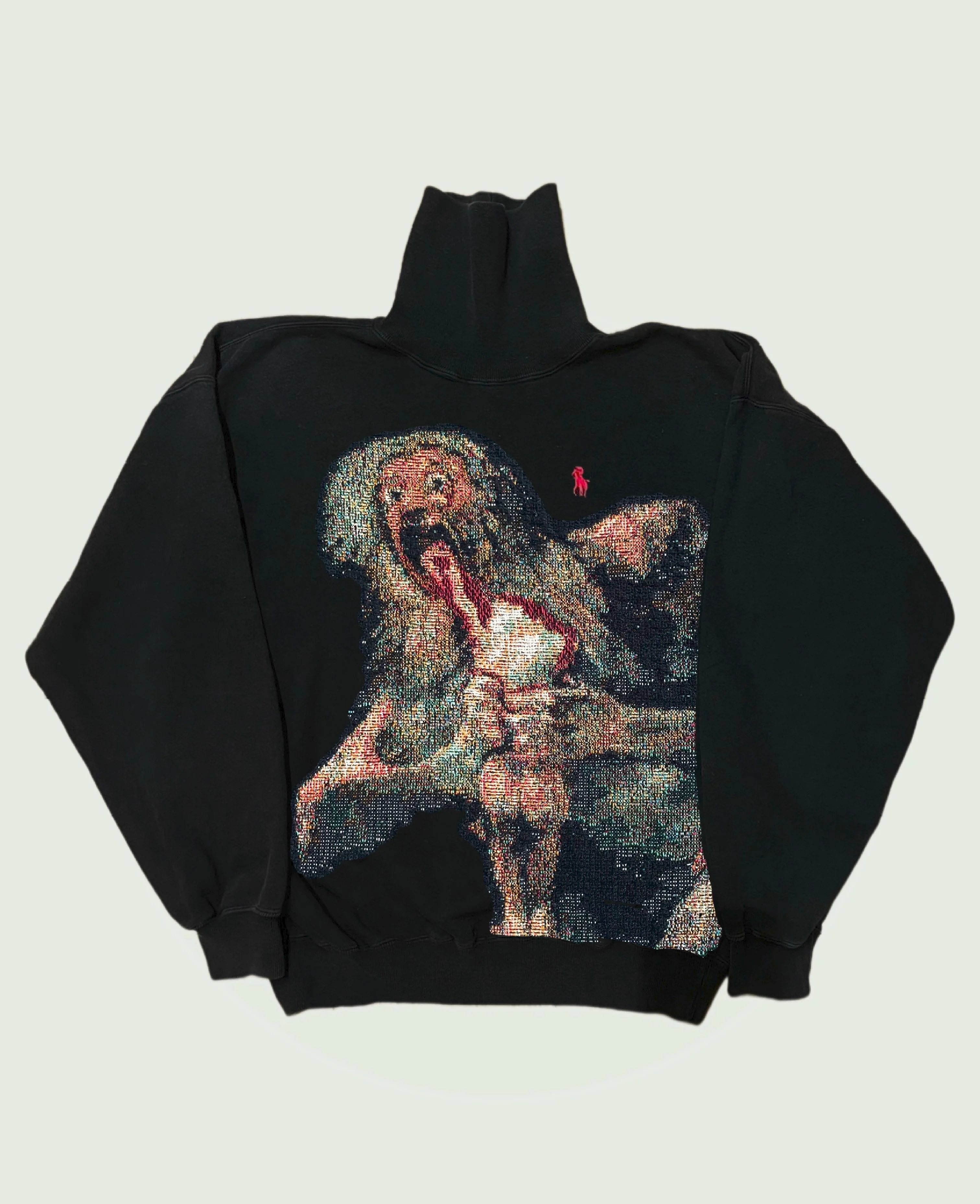 VA-SS22-446 SATURN DEVOURING HIS SON TAPESTRY RALPH LAUREN TURTLENECK