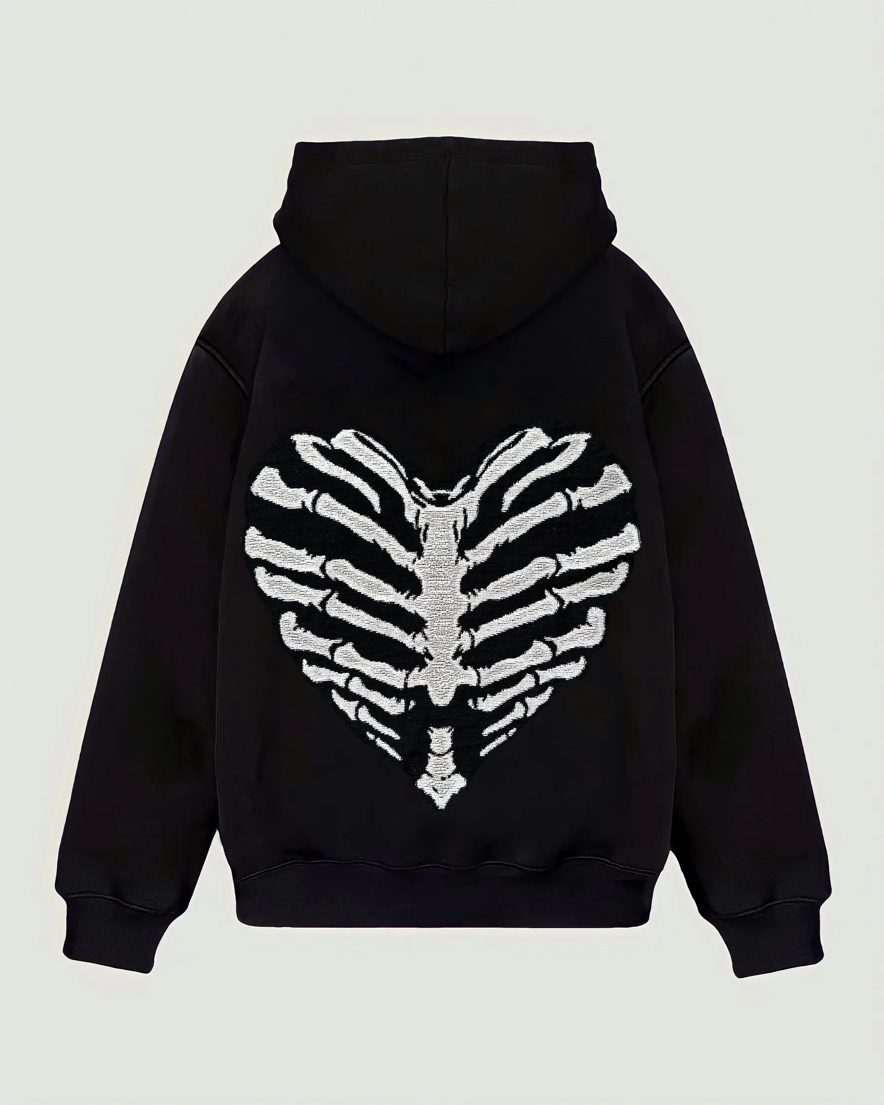 VA-SS22-616 RIB HEART TAPESTRY HOODIE