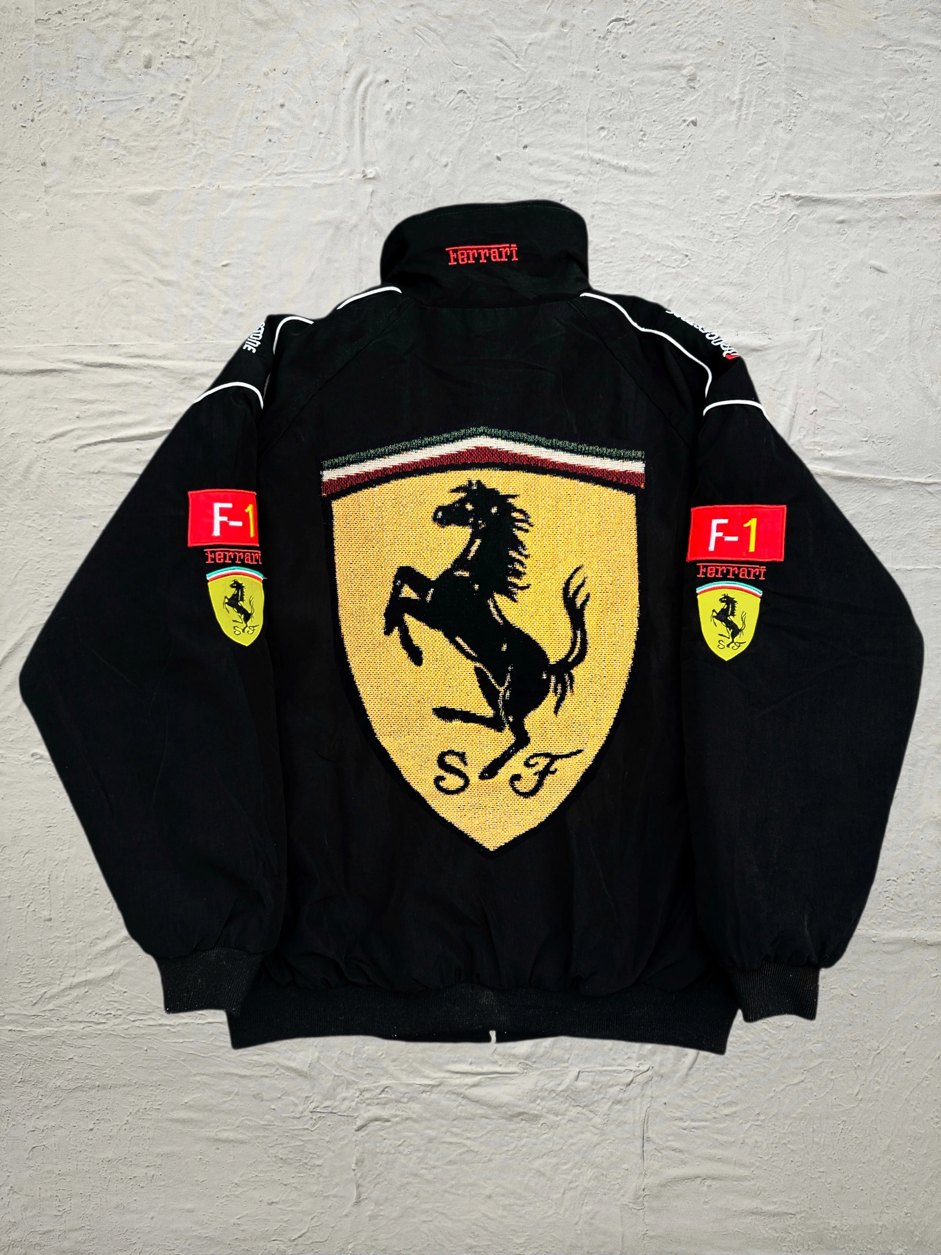 VA-SS24-850 FERRARI RACE BOMBER ZIP JACKET