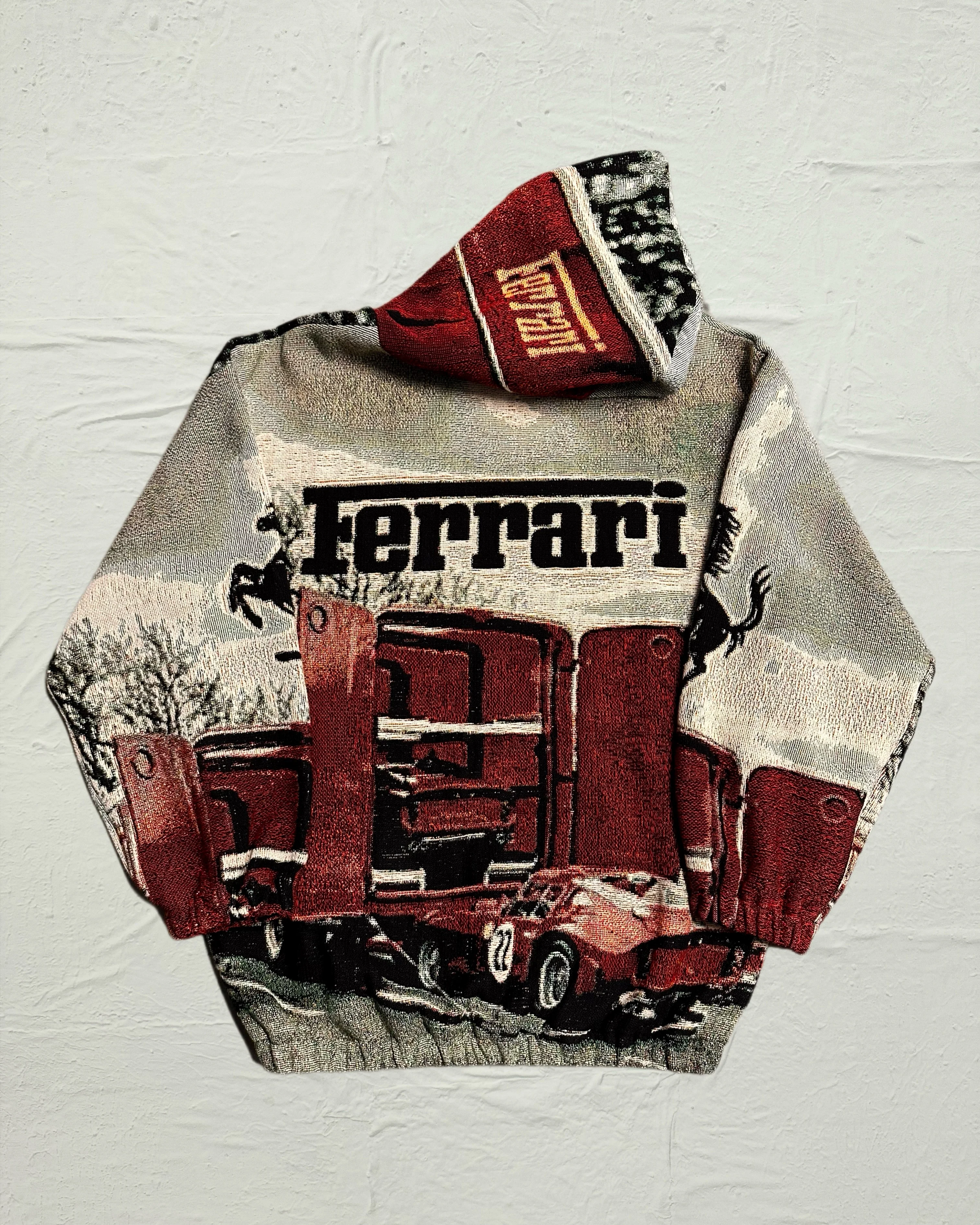 VA-SS25-865 FERRARI FULL TAPESTRY HOODIE - Image 2